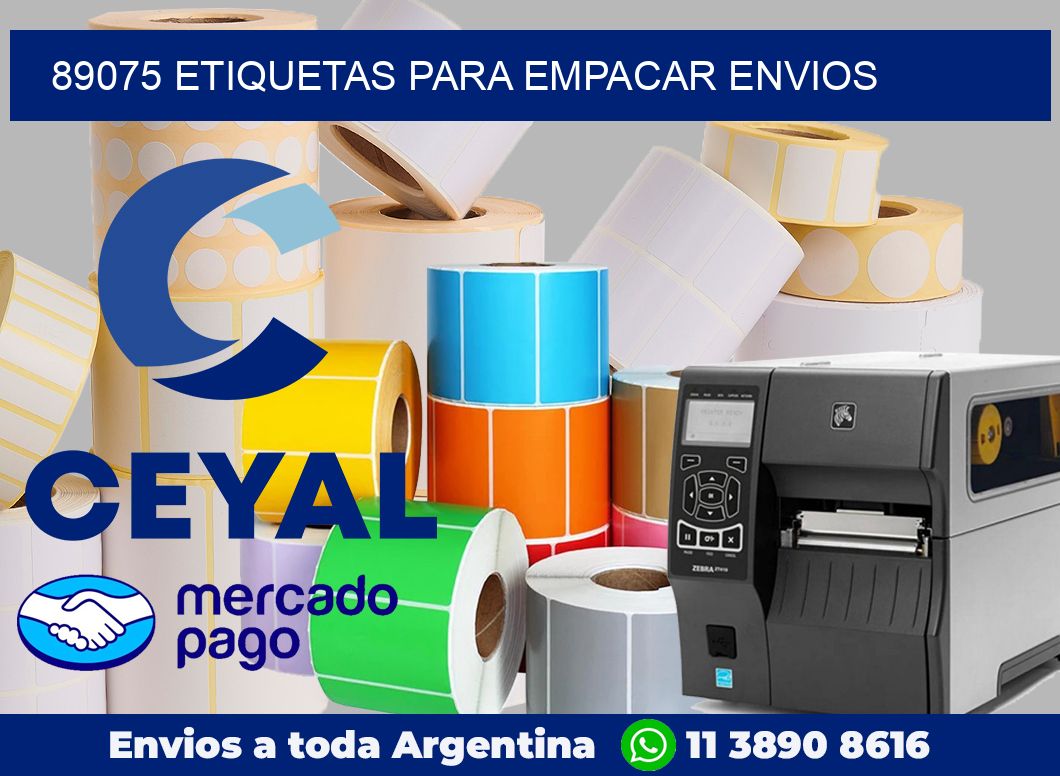 89075 Etiquetas para empacar envios
