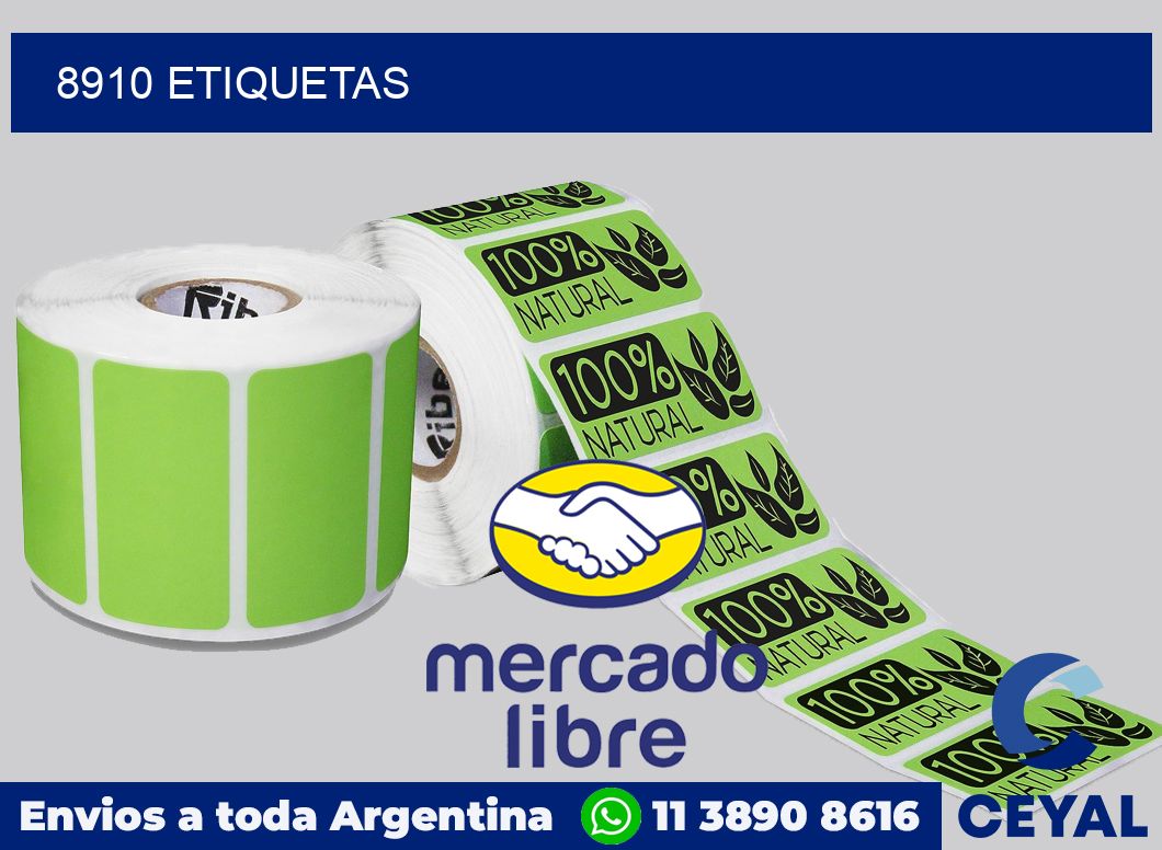 8910 etiquetas