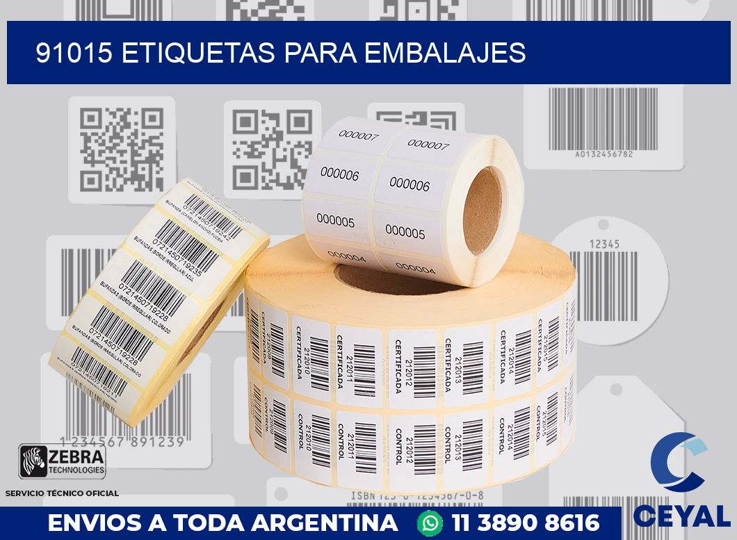 91015 Etiquetas para embalajes