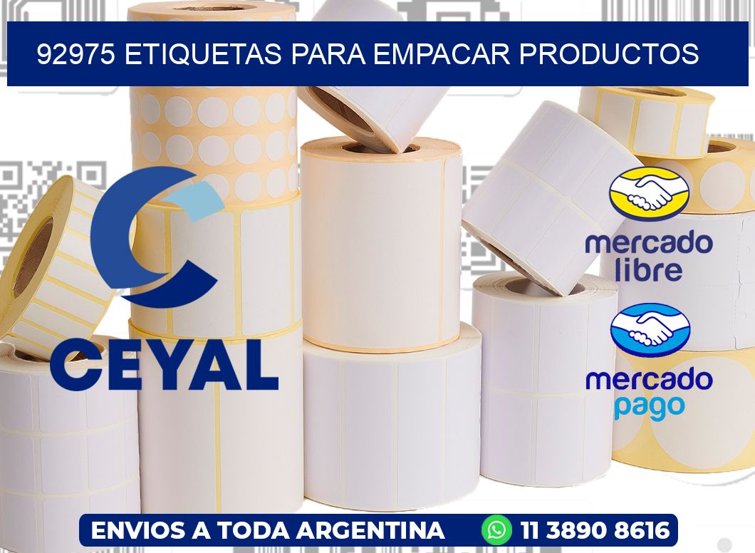 92975 Etiquetas para empacar productos