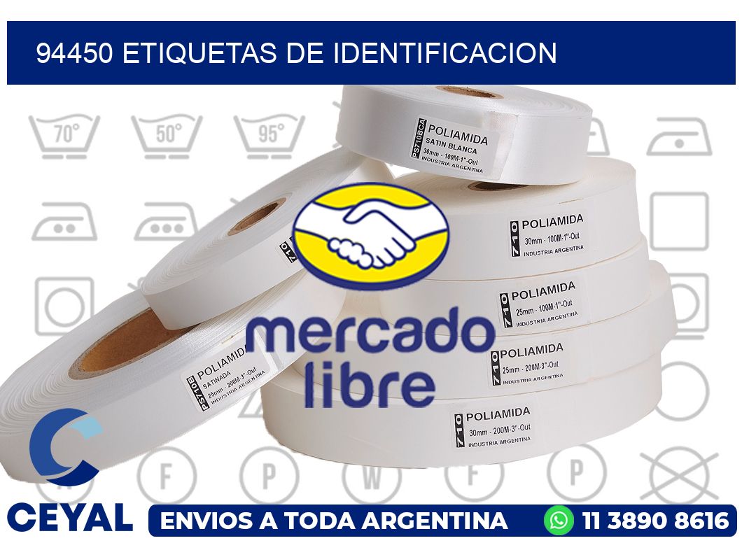 94450 Etiquetas de identificacion