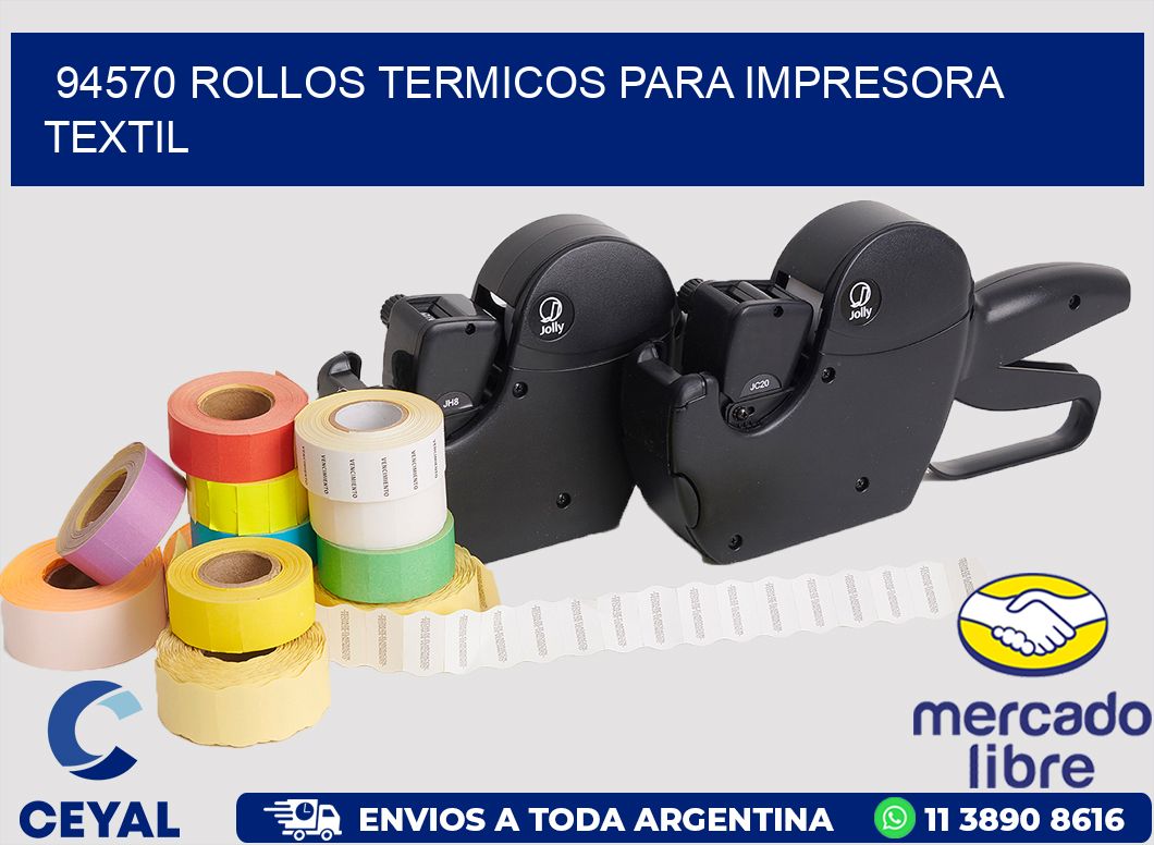 94570 rollos termicos para impresora textil
