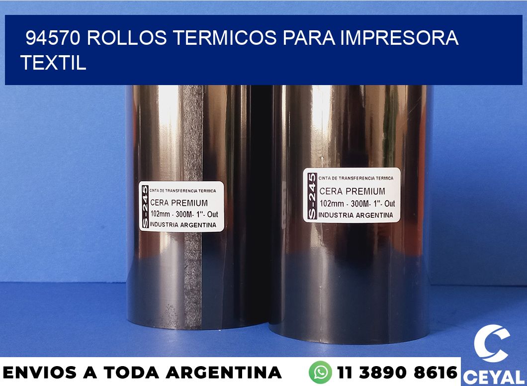 94570 rollos termicos para impresora textil