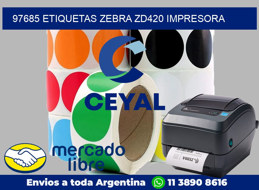 97685 etiquetas Zebra zd420 impresora