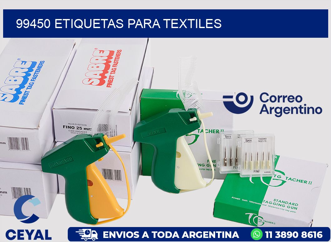 99450 etiquetas para textiles