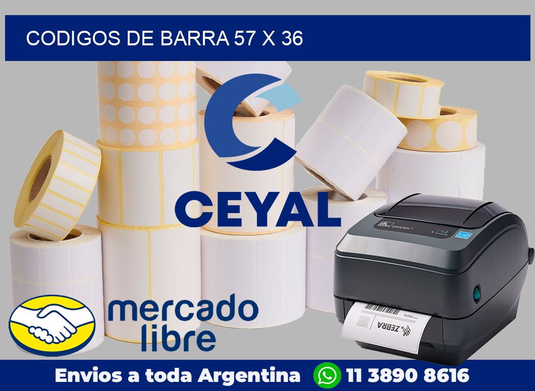 Codigos de barra 57 x 36