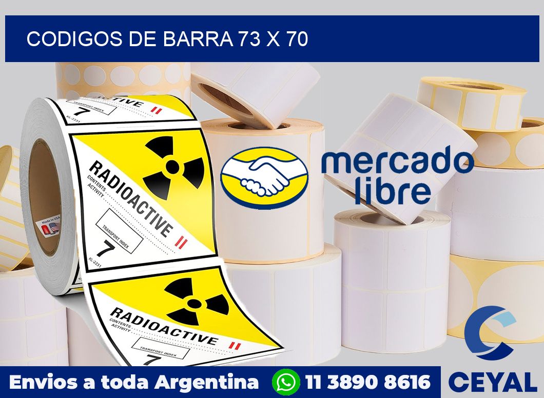 Codigos de barra 73 x 70