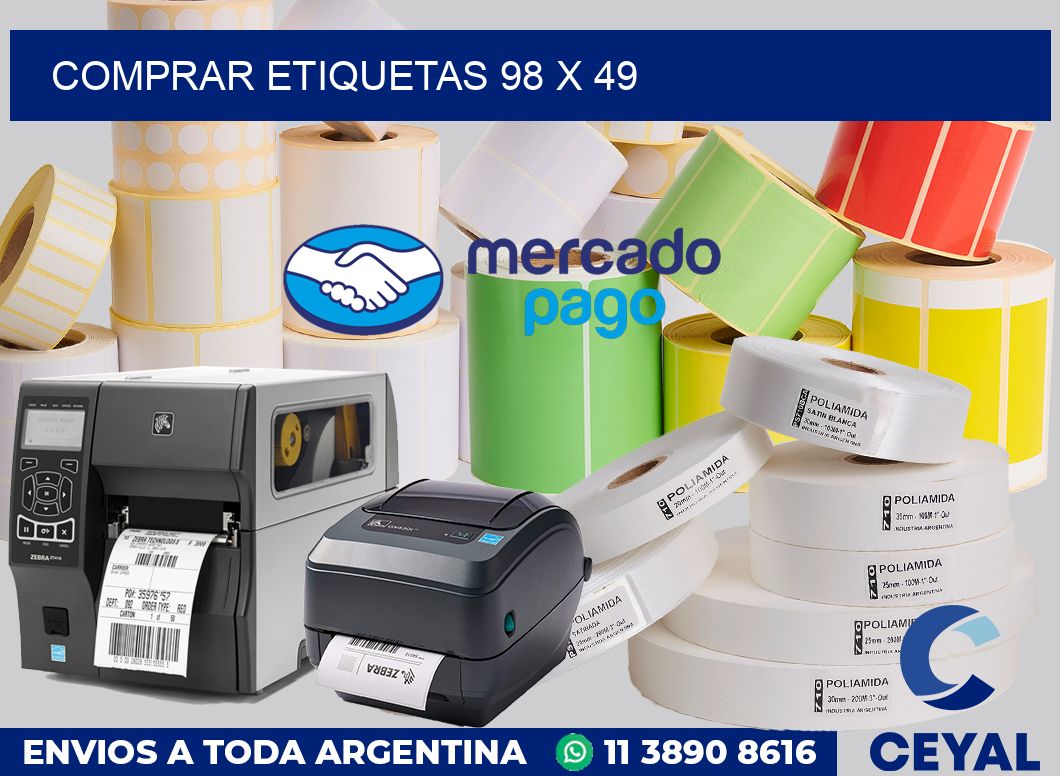 Comprar etiquetas 98 x 49