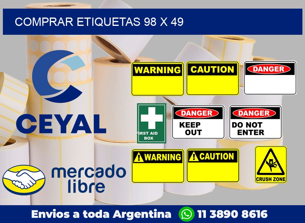 Comprar etiquetas 98 x 49