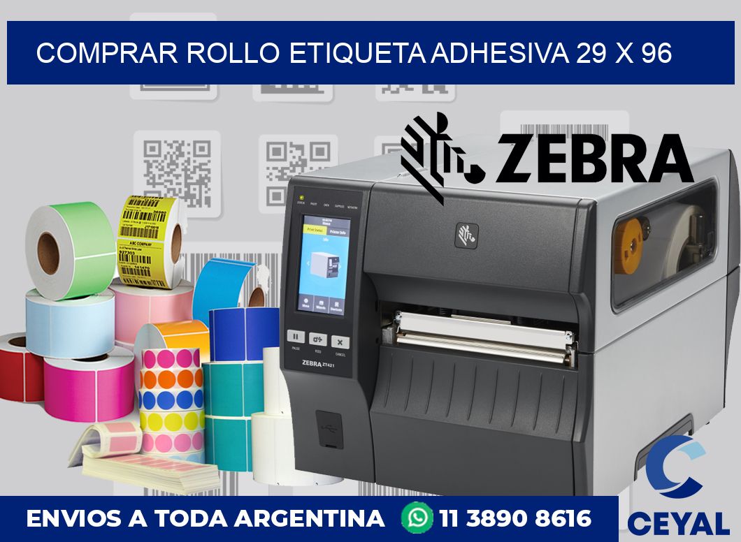 Comprar rollo etiqueta adhesiva 29 x 96
