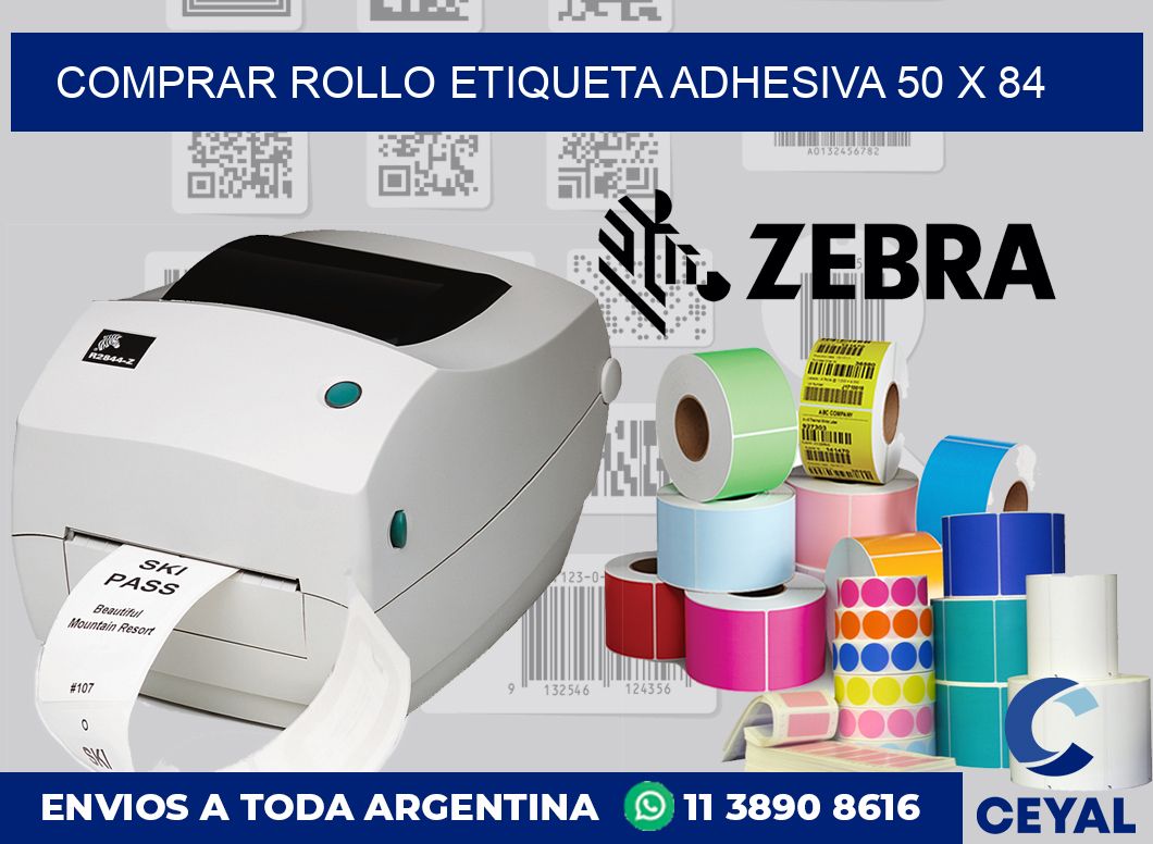 Comprar rollo etiqueta adhesiva 50 x 84