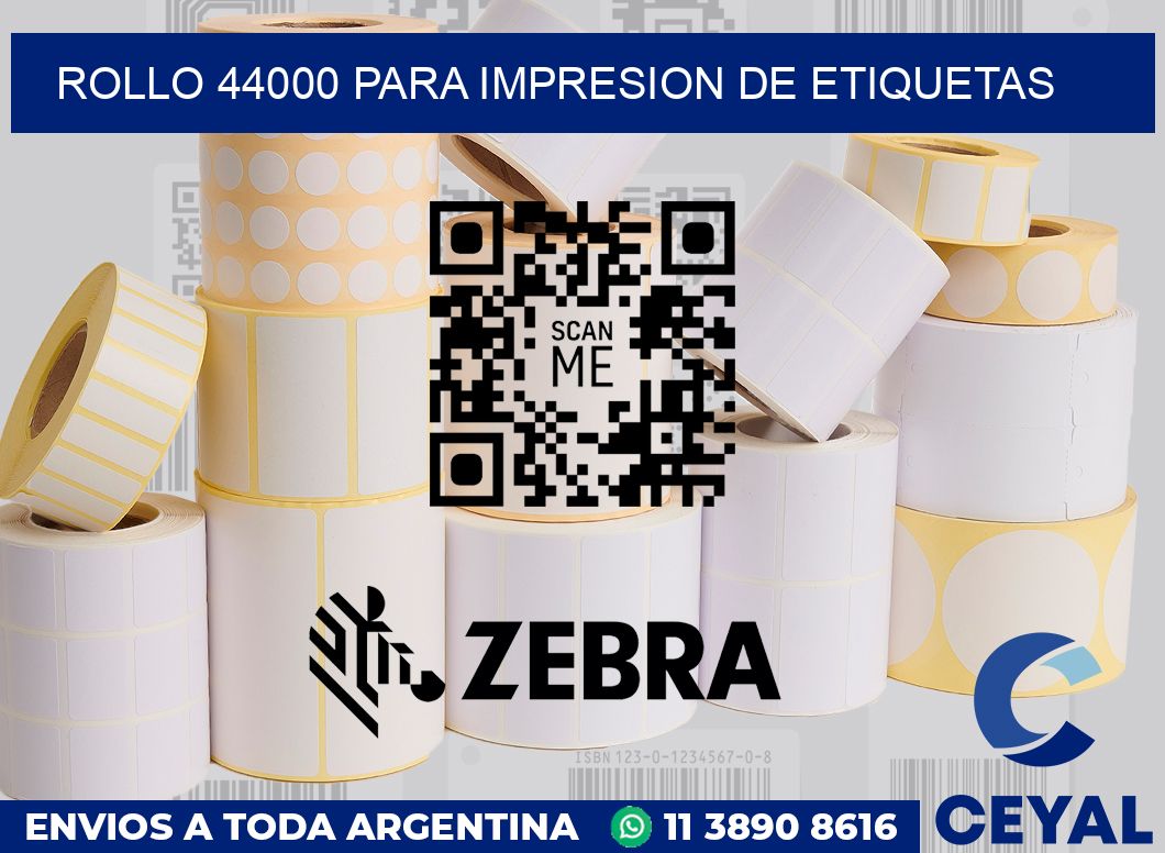 Rollo 44000 para Impresion de etiquetas