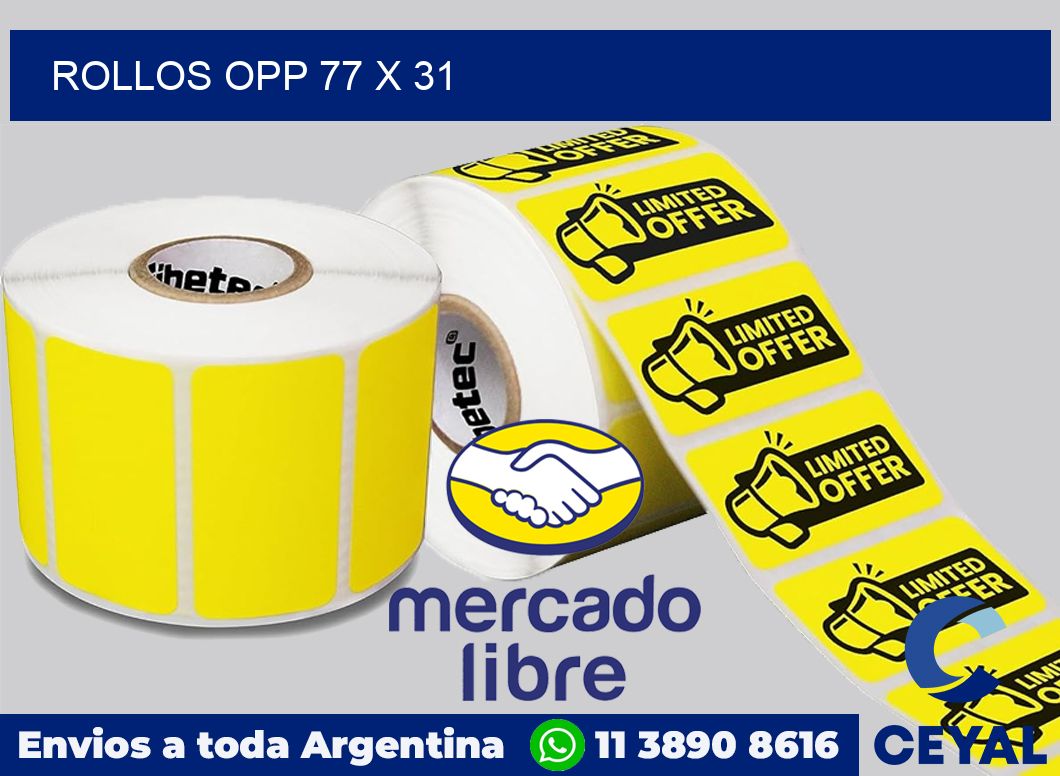 Rollos OPP 77 x 31
