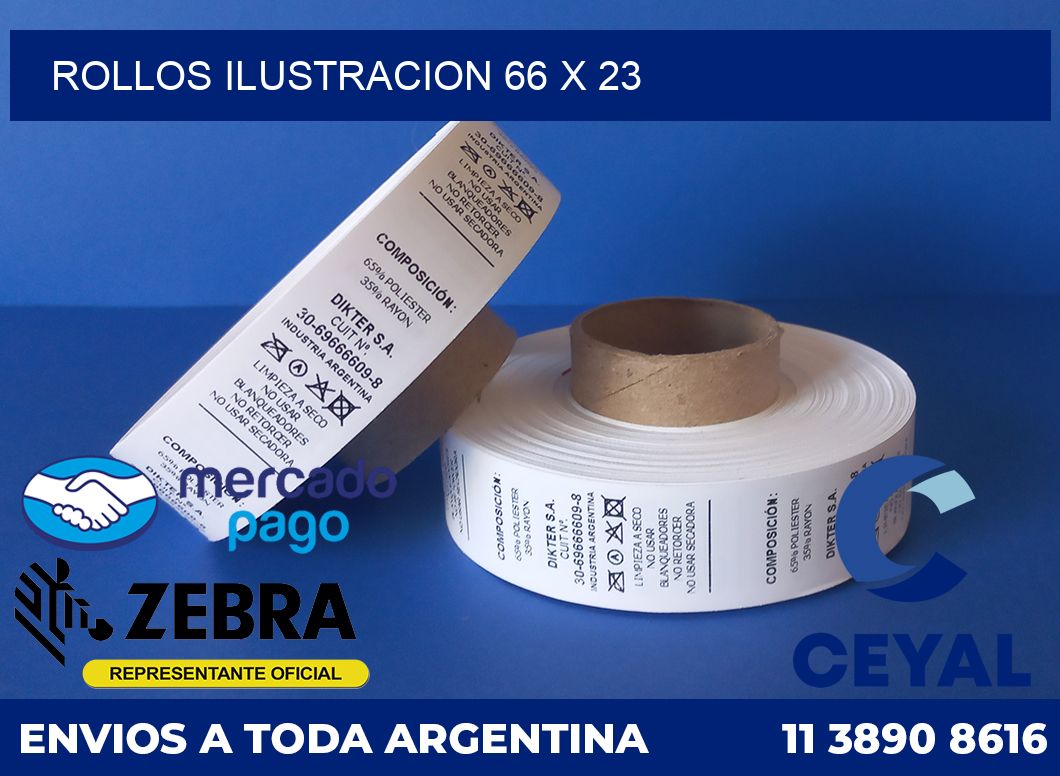 Rollos ilustracion 66 x 23