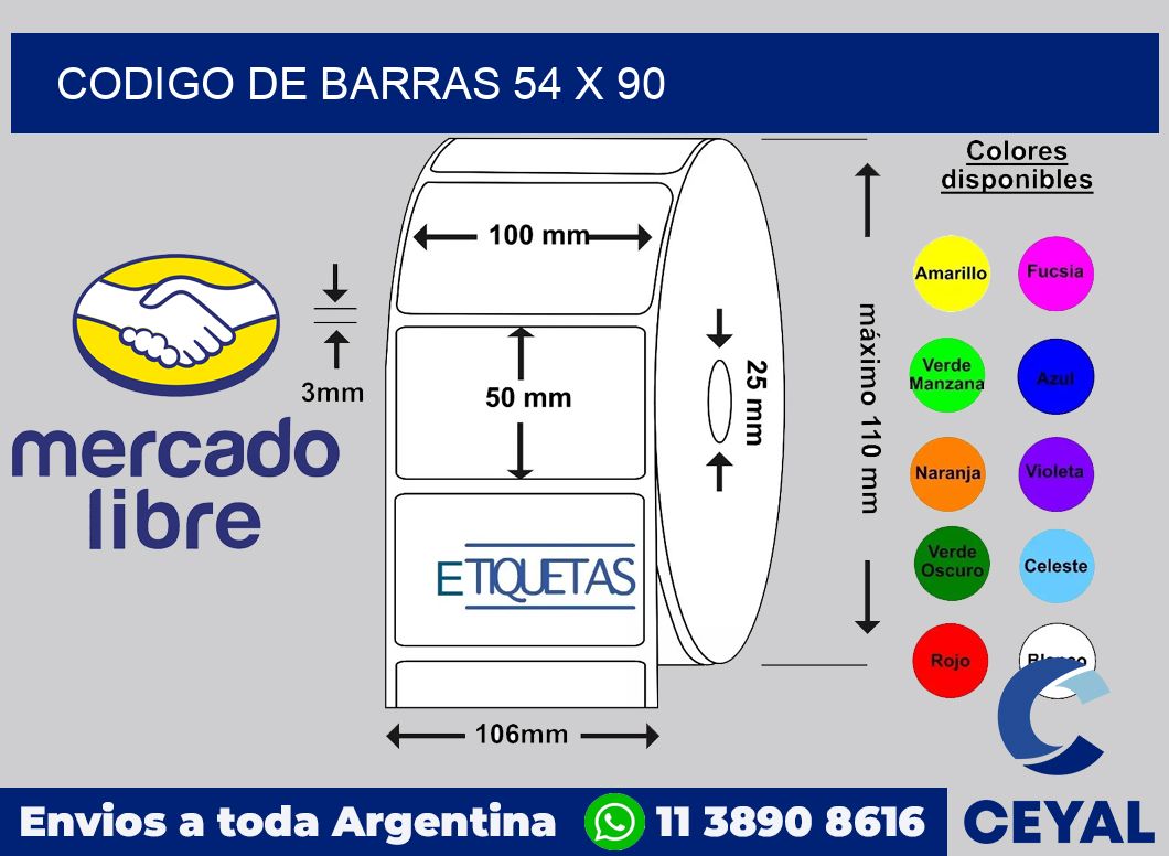 codigo de barras 54 x 90
