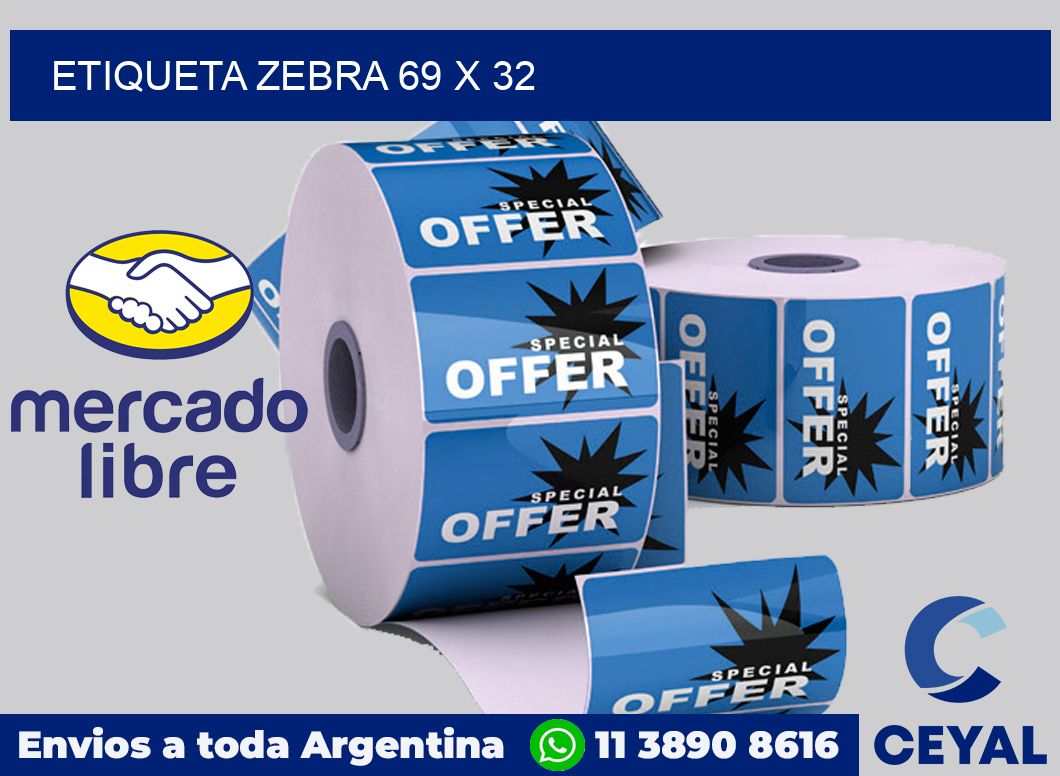 etiqueta zebra 69 x 32