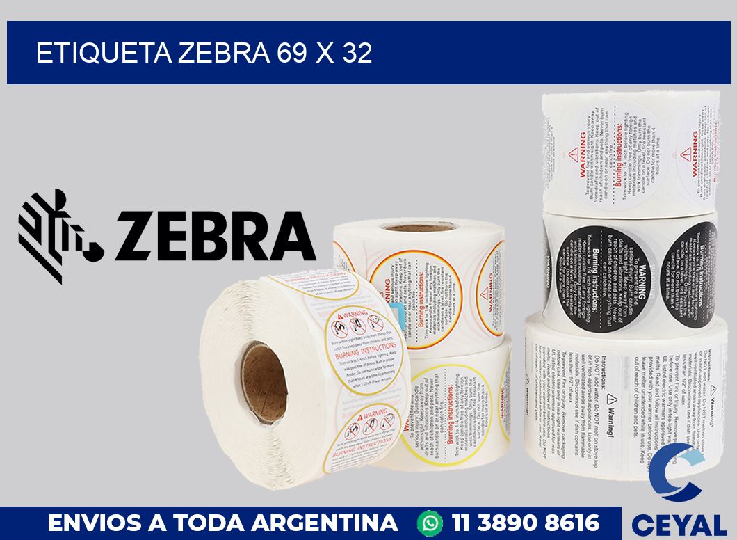 etiqueta zebra 69 x 32
