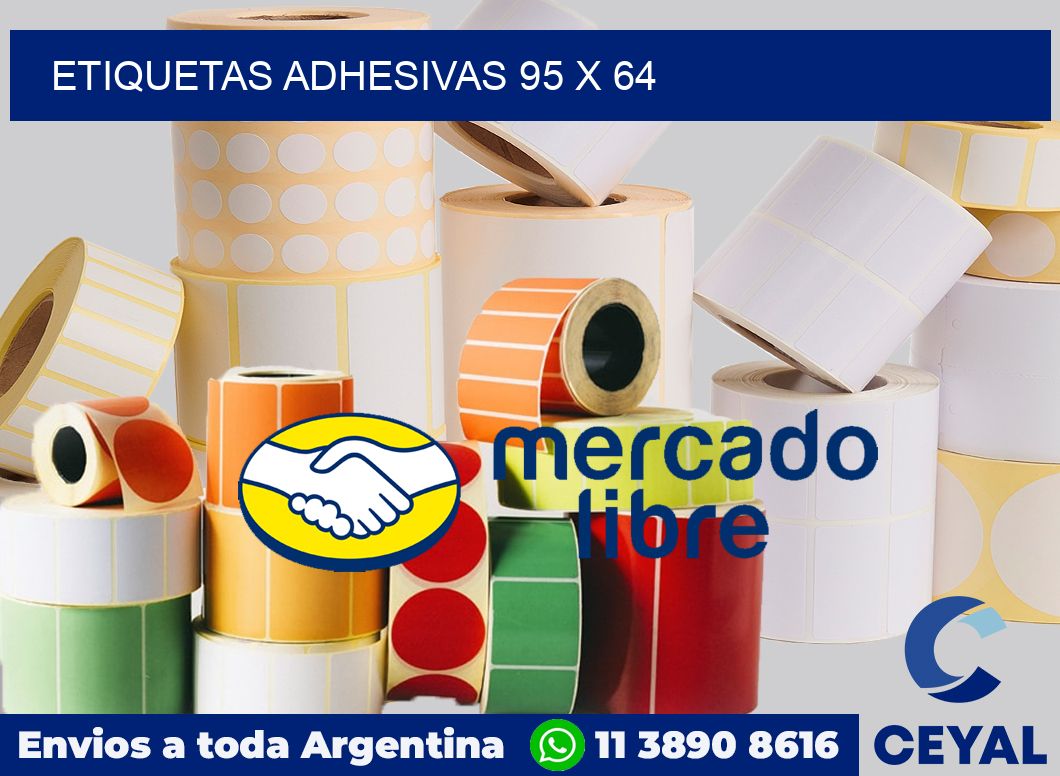 etiquetas adhesivas 95 x 64