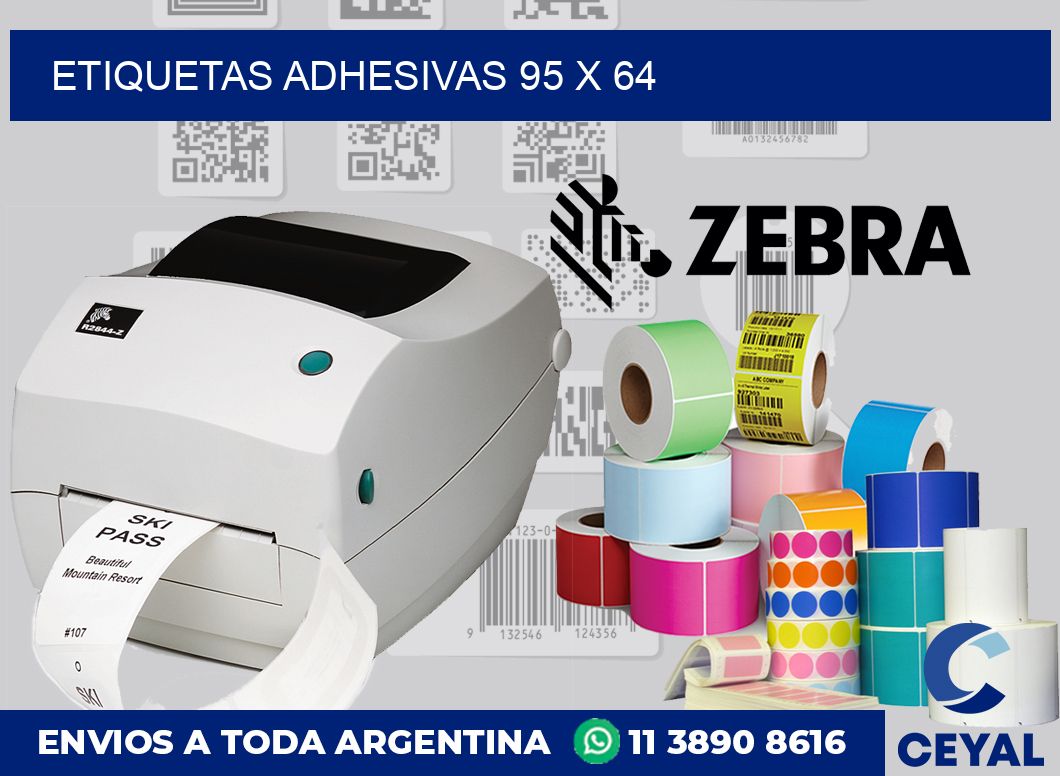 etiquetas adhesivas 95 x 64