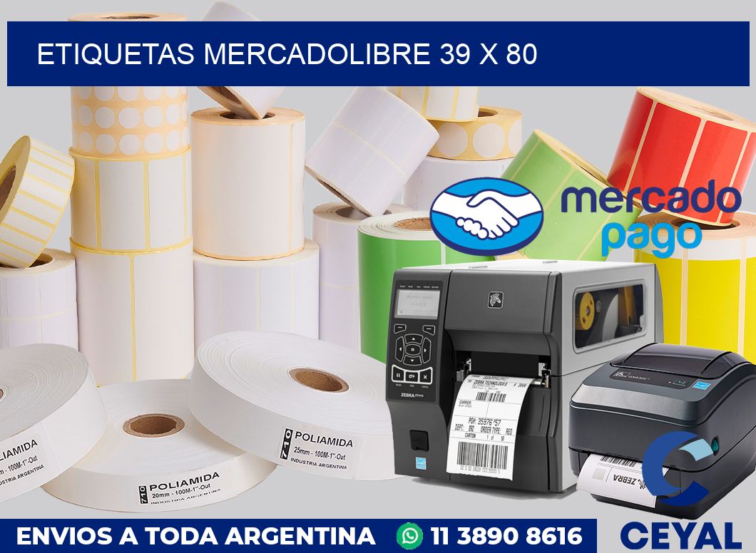 etiquetas mercadolibre 39 x 80