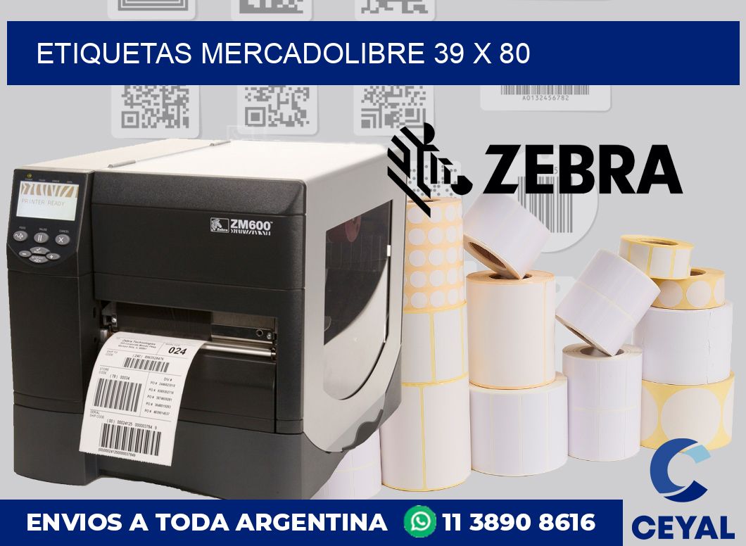 etiquetas mercadolibre 39 x 80