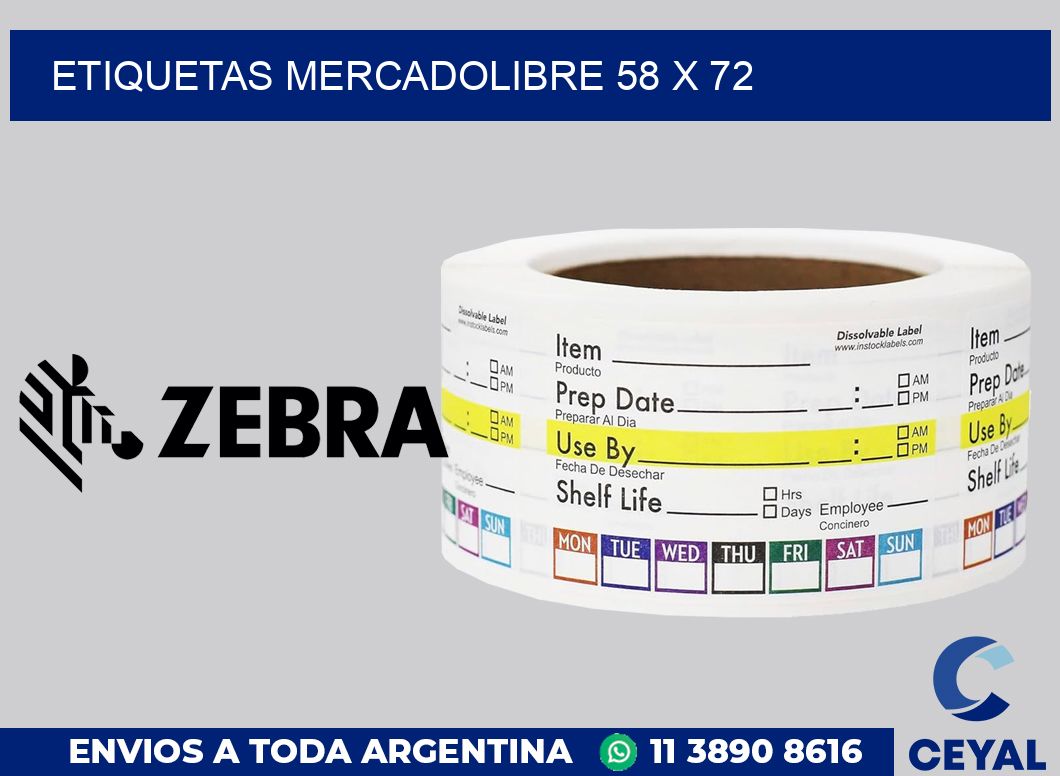 etiquetas mercadolibre 58 x 72