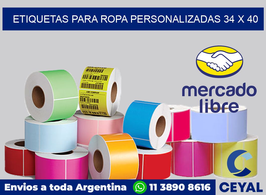 etiquetas para ropa personalizadas 34 x 40