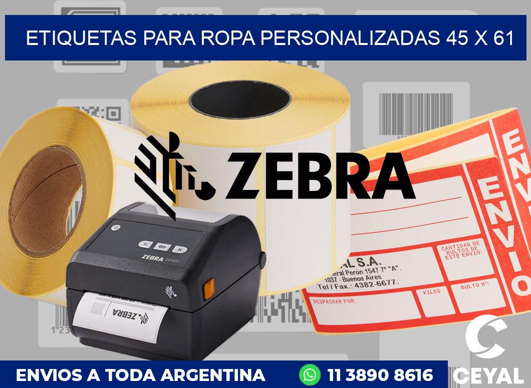 etiquetas para ropa personalizadas 45 x 61