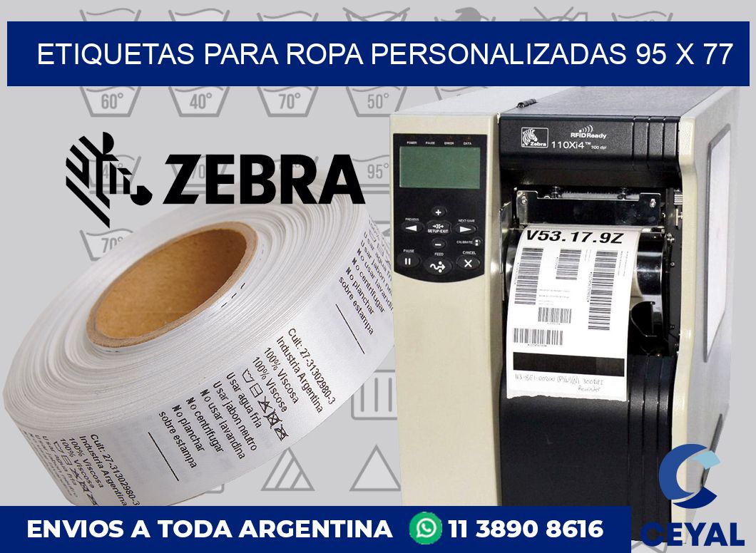 etiquetas para ropa personalizadas 95 x 77