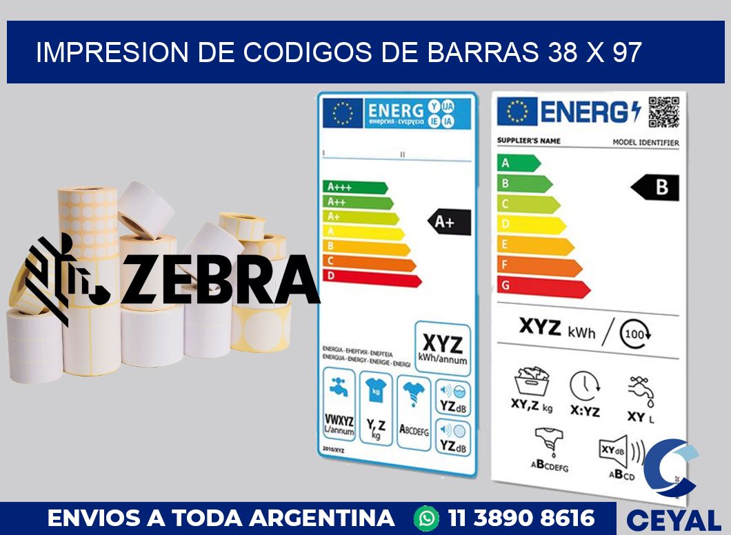 impresion de codigos de barras 38 x 97