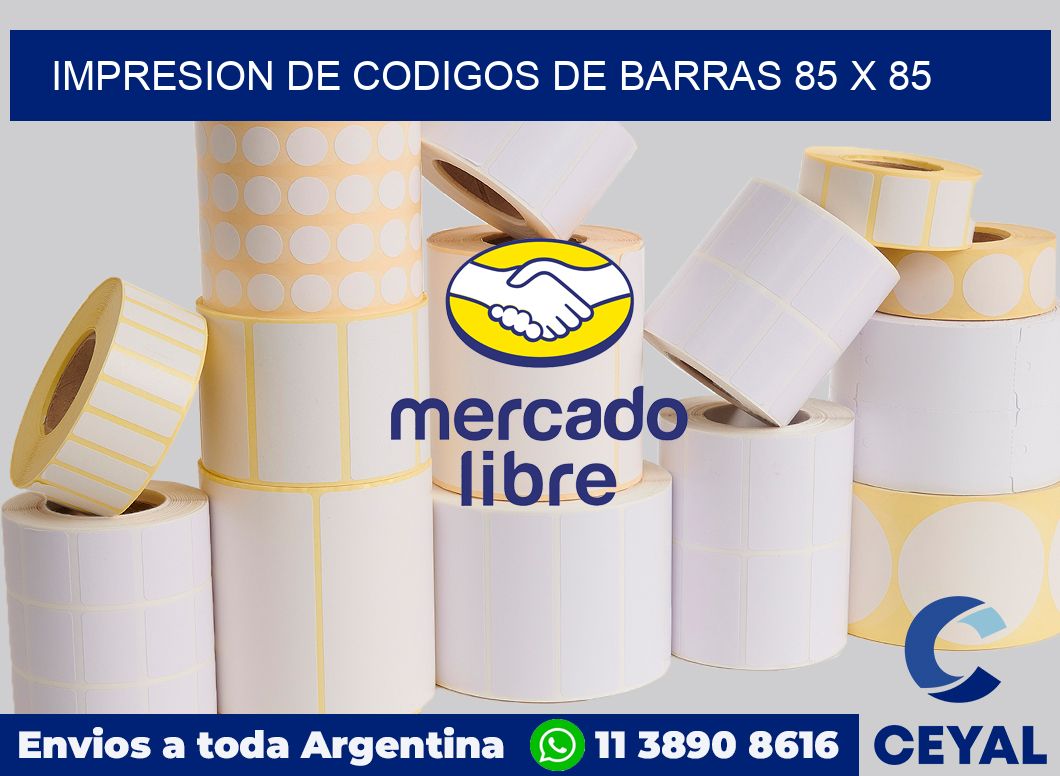 impresion de codigos de barras 85 x 85