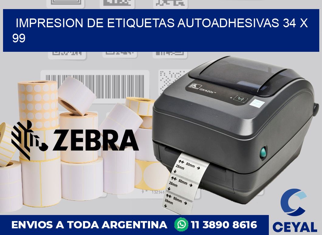 impresion de etiquetas autoadhesivas 34 x 99
