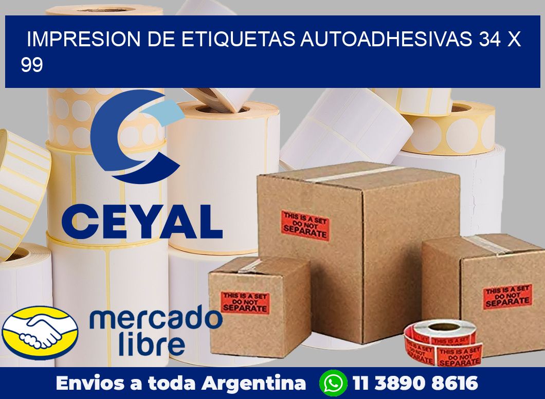 impresion de etiquetas autoadhesivas 34 x 99
