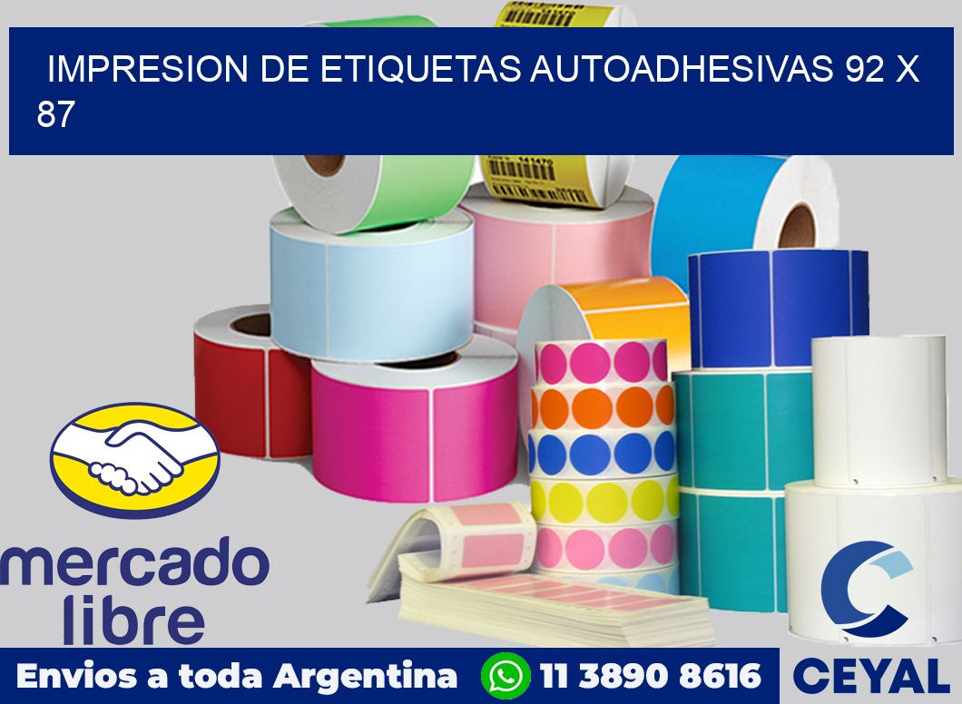 impresion de etiquetas autoadhesivas 92 x 87