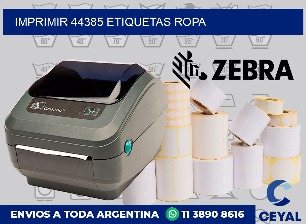 imprimir 44385 etiquetas ropa