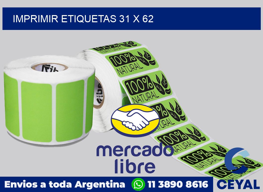 imprimir etiquetas 31 x 62
