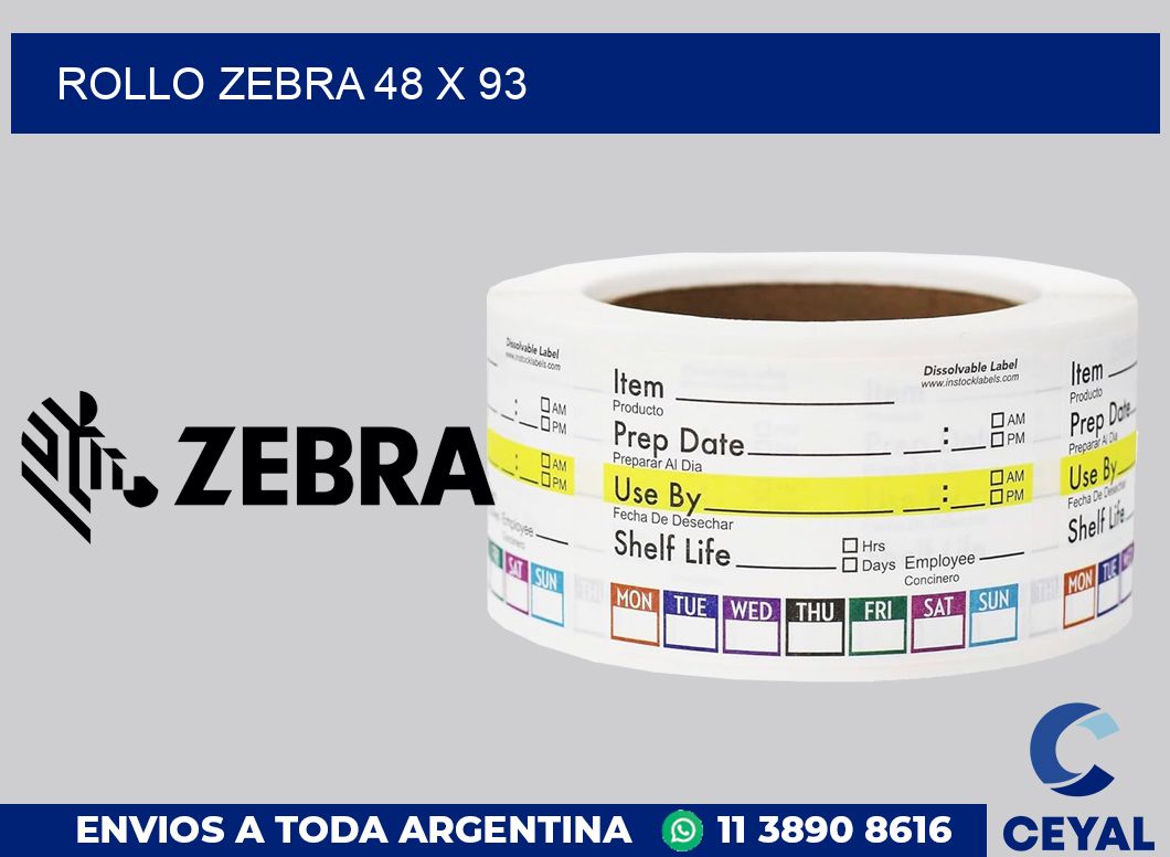 rollo zebra 48 x 93