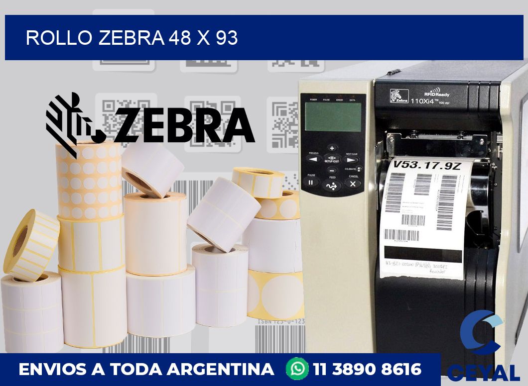 rollo zebra 48 x 93