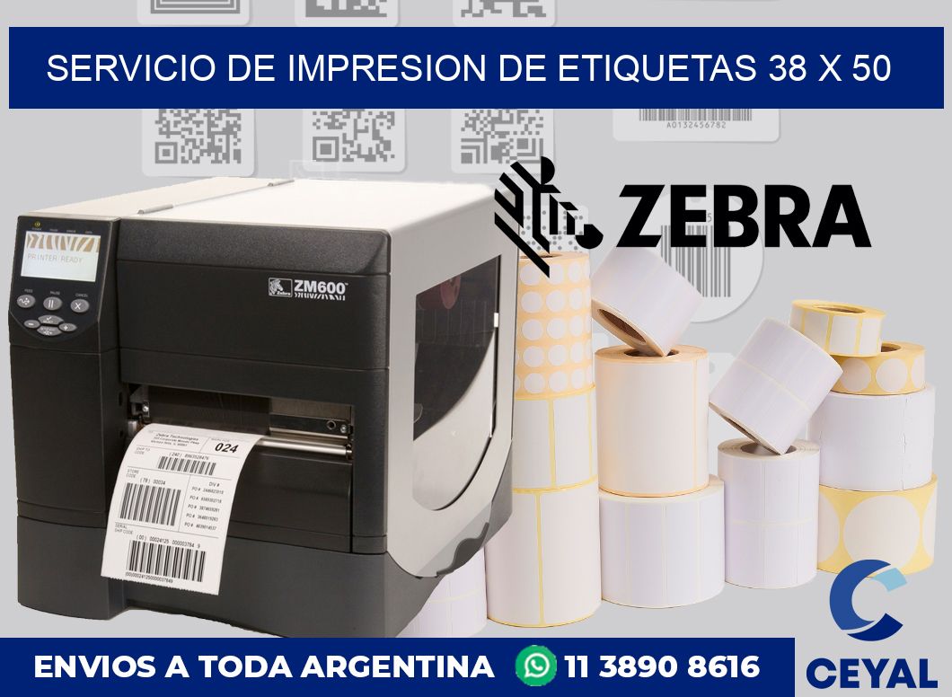 servicio de impresion de etiquetas 38 x 50