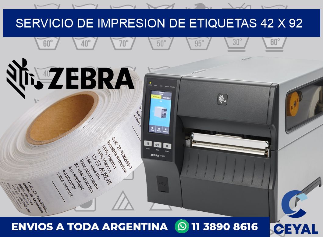 servicio de impresion de etiquetas 42 x 92