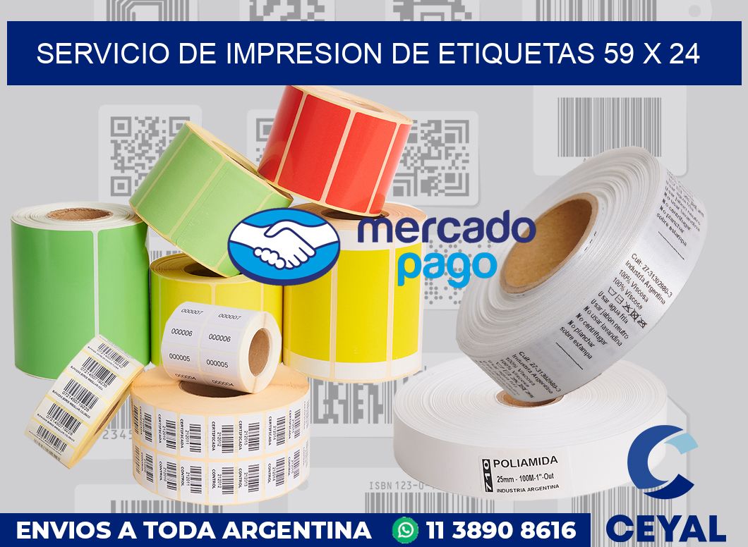 servicio de impresion de etiquetas 59 x 24