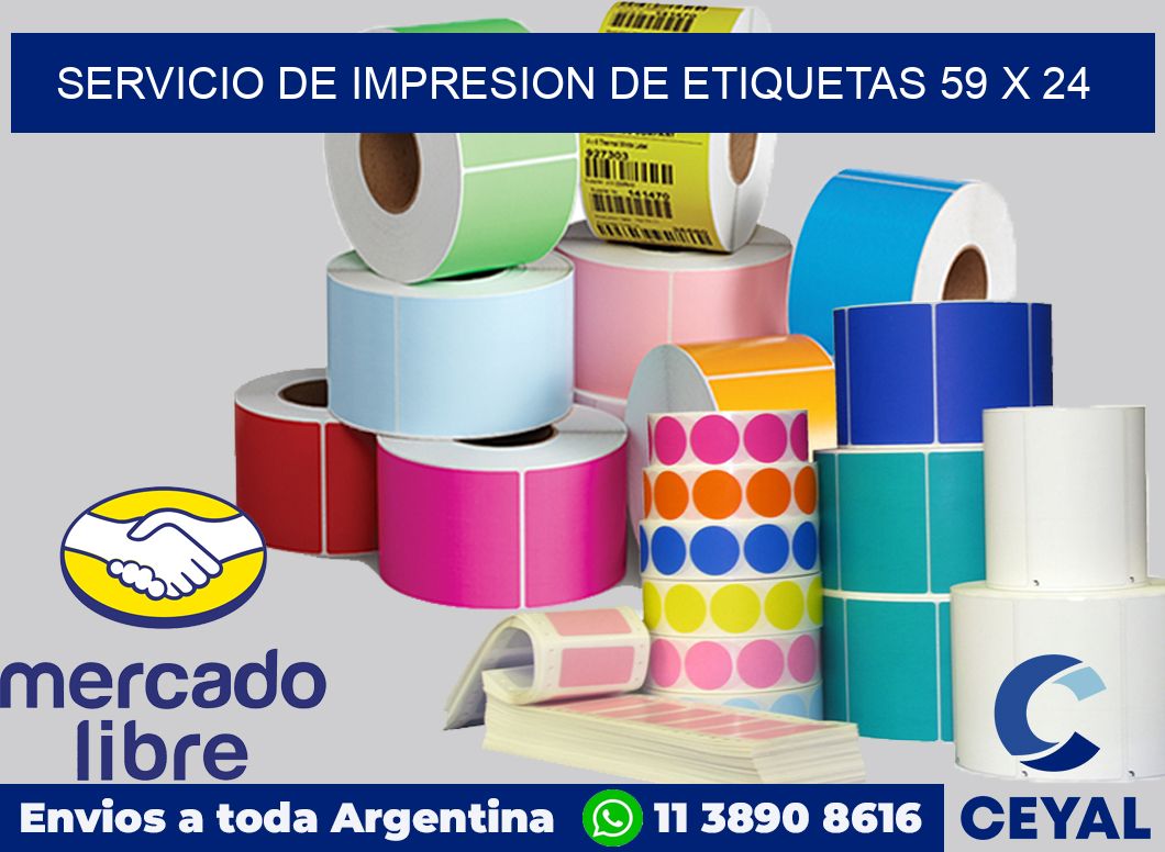 servicio de impresion de etiquetas 59 x 24