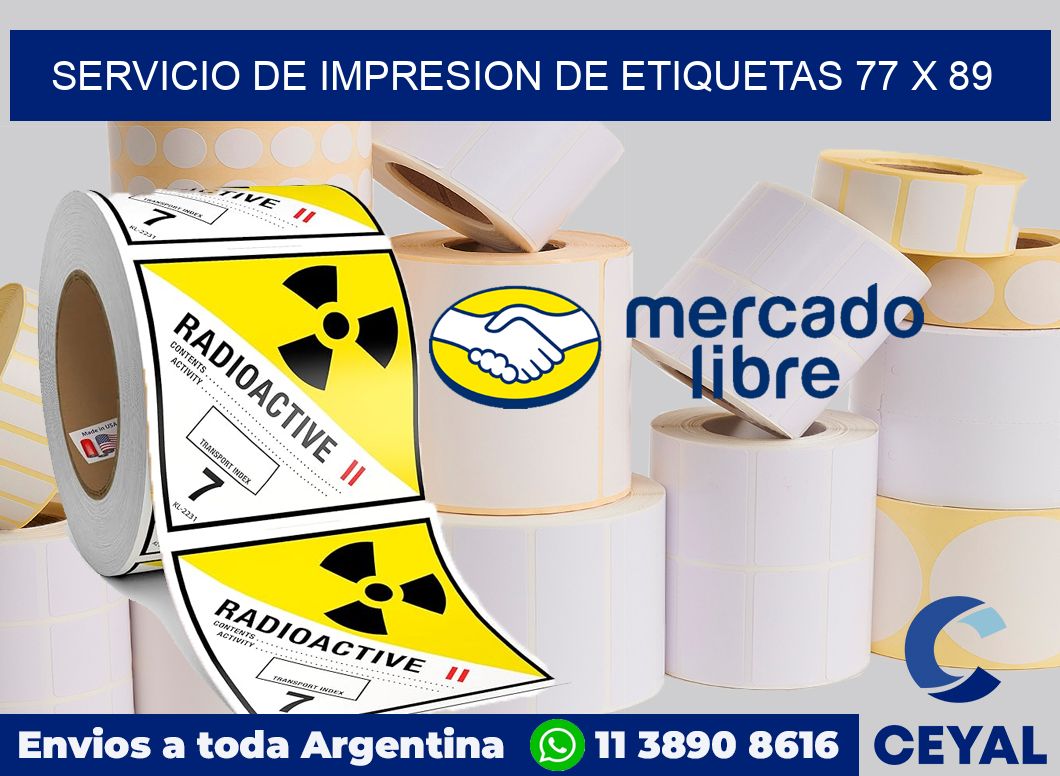 servicio de impresion de etiquetas 77 x 89