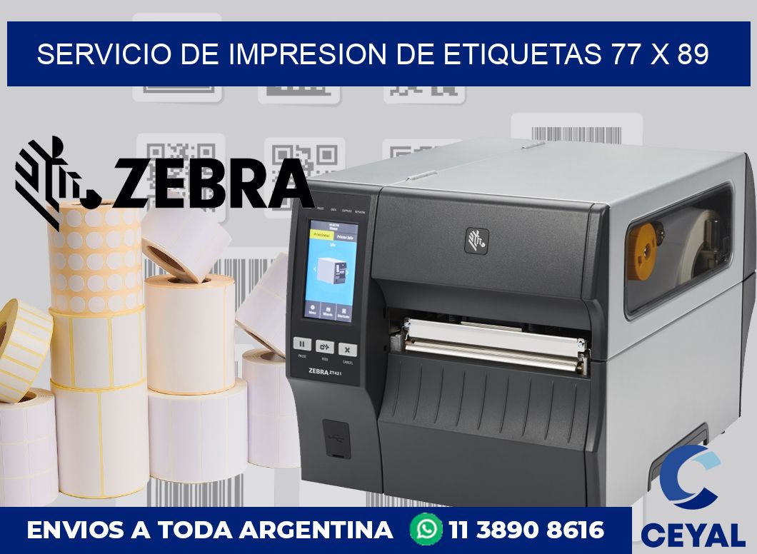 servicio de impresion de etiquetas 77 x 89