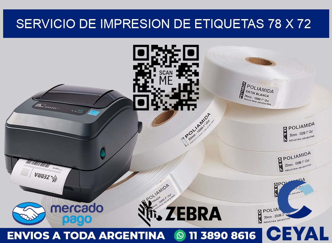 servicio de impresion de etiquetas 78 x 72
