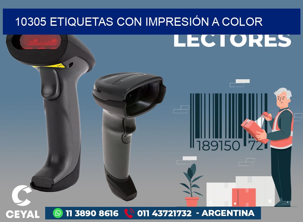 10305 ETIQUETAS CON IMPRESIÓN A COLOR