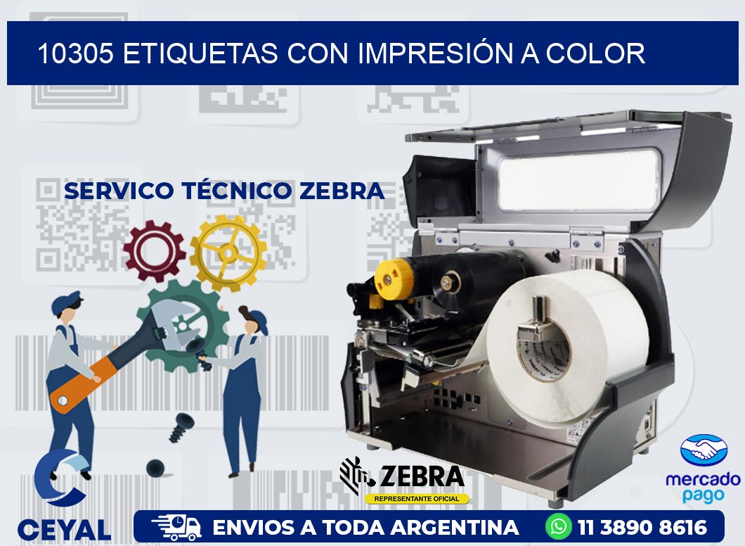 10305 ETIQUETAS CON IMPRESIÓN A COLOR