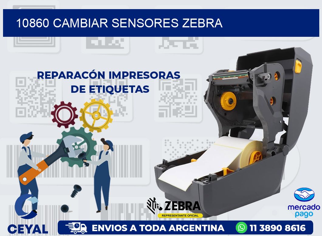 10860 CAMBIAR SENSORES ZEBRA