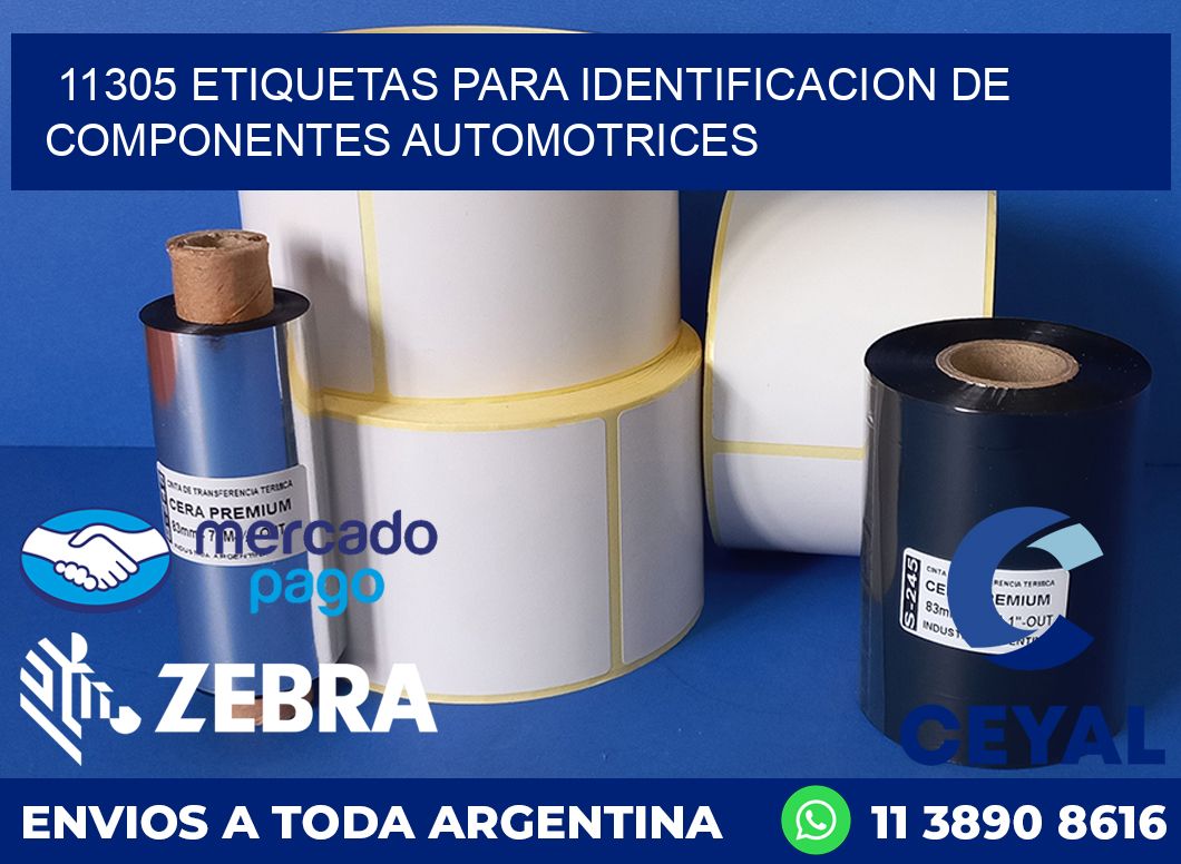 11305 ETIQUETAS PARA IDENTIFICACION DE COMPONENTES AUTOMOTRICES
