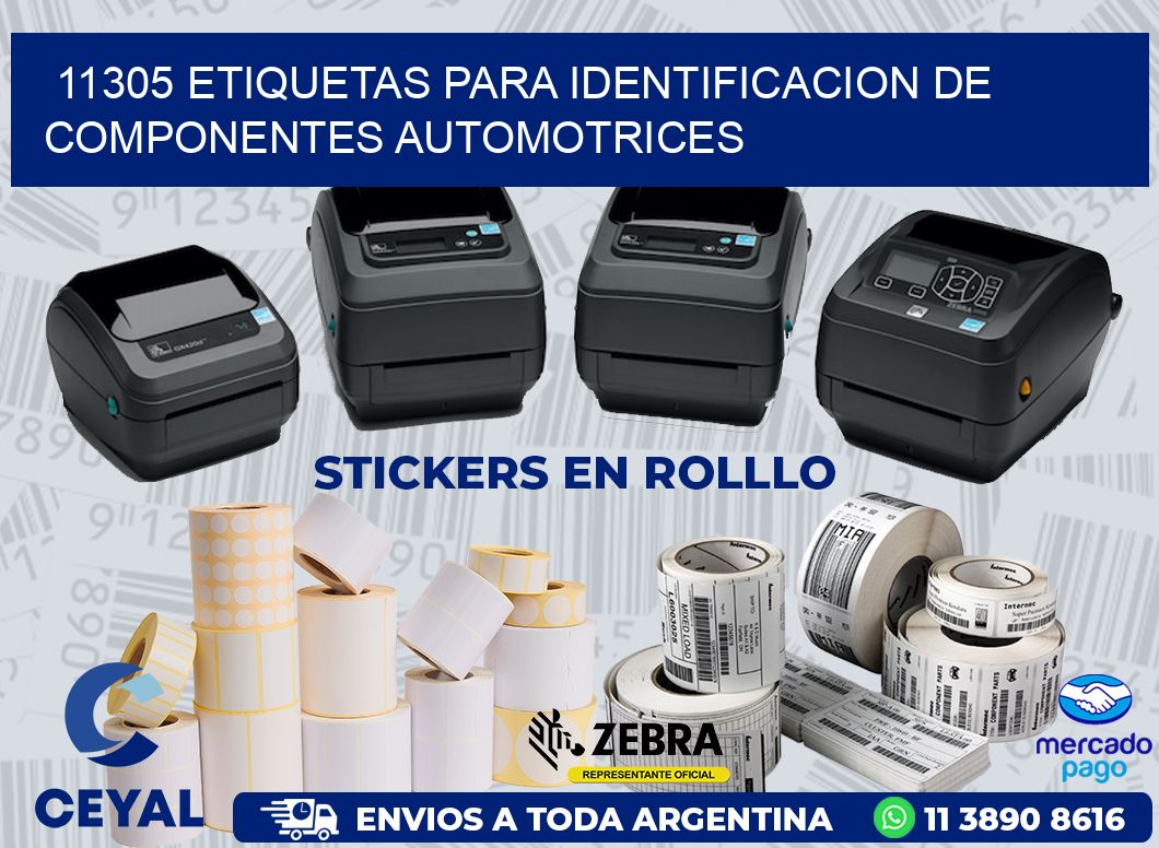 11305 ETIQUETAS PARA IDENTIFICACION DE COMPONENTES AUTOMOTRICES